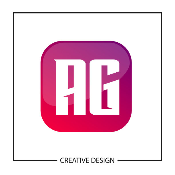 AG字母logo模板设计图片下载