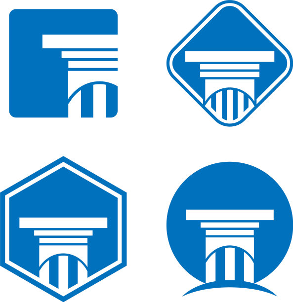 收集律师的法律标志和图标图片下载