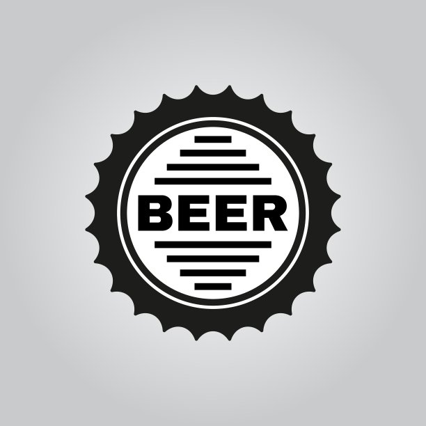 啤酒图标酒吧和啤酒酒精标志UI图片下载