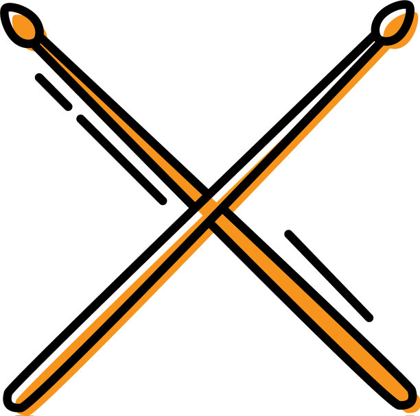 彩色鼓槌，器物木制，用来打鼓图片下载