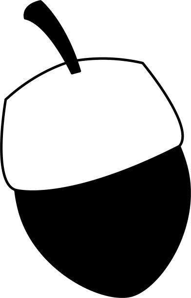 黑色和白色的坚果食品符号图片下载