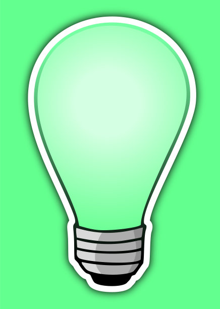 绿色灯泡图片下载