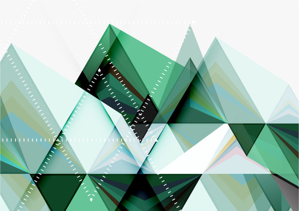 三角形低聚a4尺寸几何图片下载