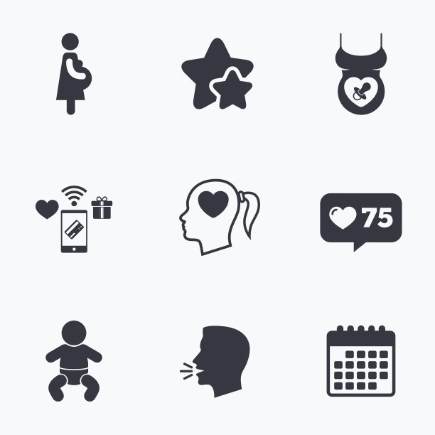 孕妇图标婴儿婴儿怀孕假人图片下载