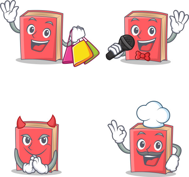 套红皮书人物与购物卡拉ok图片下载