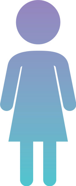 小女孩形象剪影图片下载