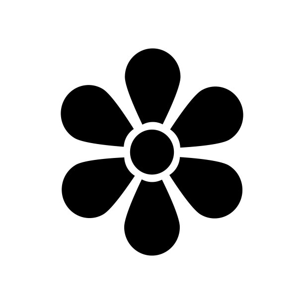 花图标在简单的风格图片下载