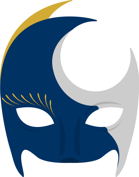 隔离彩色嘉年华面具图片下载