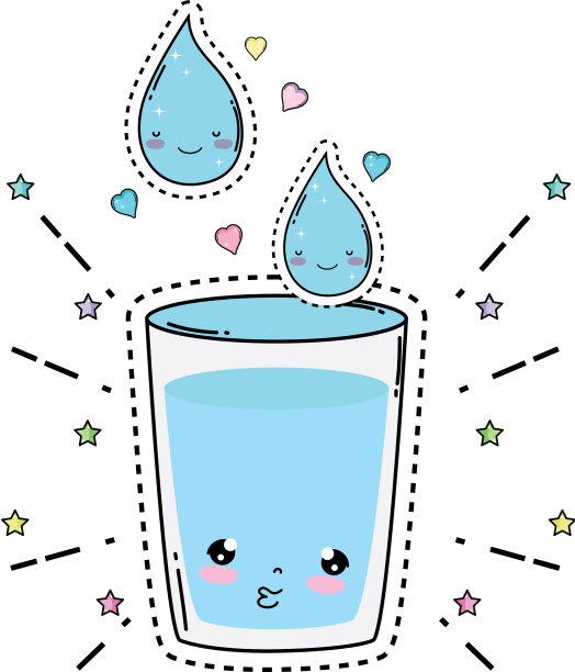 玻璃水卡哇伊的性格图片下载