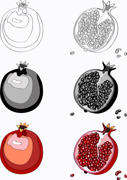 镶嵌石榴切石榴石图片下载