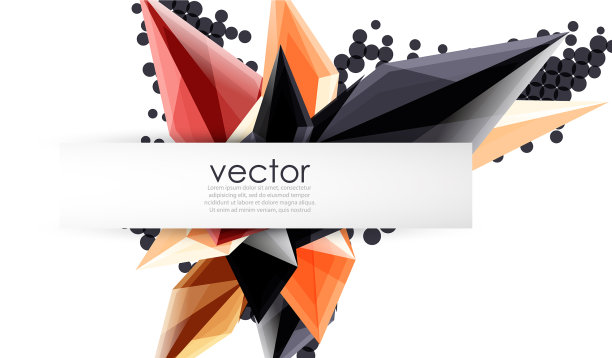 彩色盛开的水晶图片下载