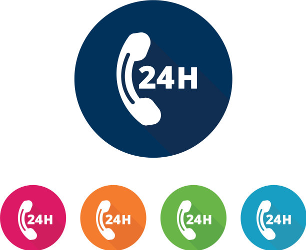 联络和电话平面设计图标设置图片下载