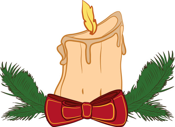 圣诞安排用蜡烛松木和碗图片下载