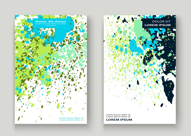霓虹蓝白爆炸涂料飞溅艺术图片下载
