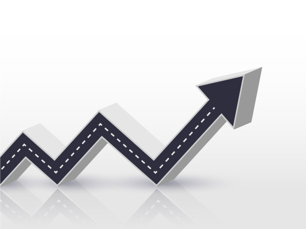 三维箭头路成长概念资讯图图片下载