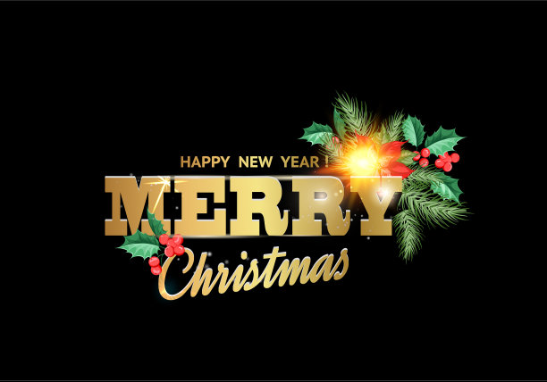 带有欢乐的花花环或红一品红图片下载