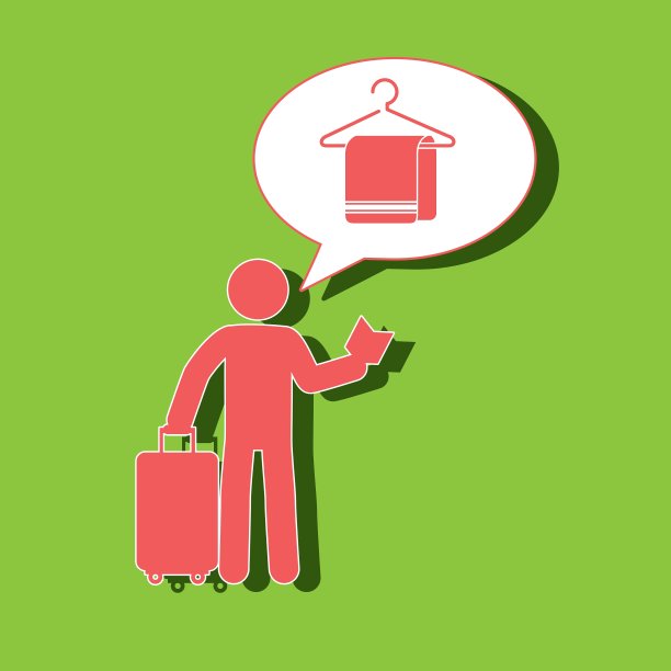 旅行箱剪影地图图片下载