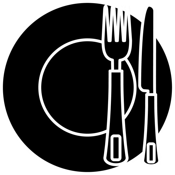 餐叉和餐刀图标图片下载