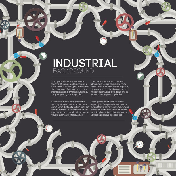 工业管道暗背景图片下载