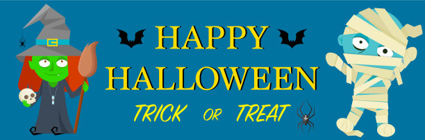 横幅的万圣节图片下载
