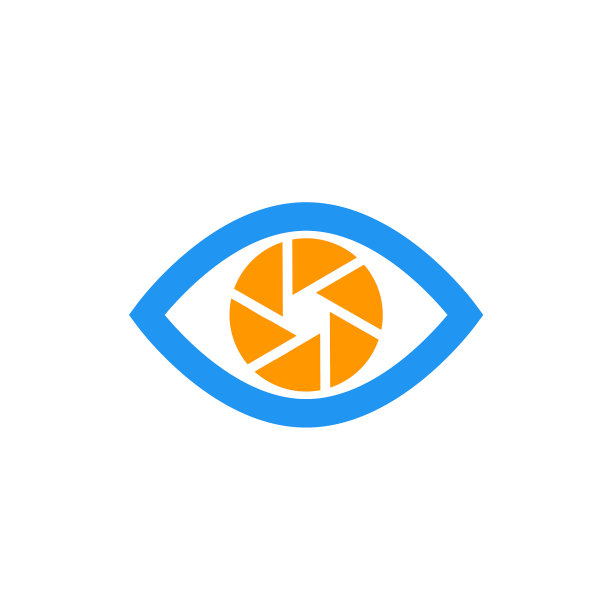 眼睛与光圈符号图标上的白色图片下载