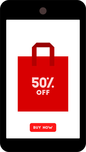 手机购物袋打折销售图片下载