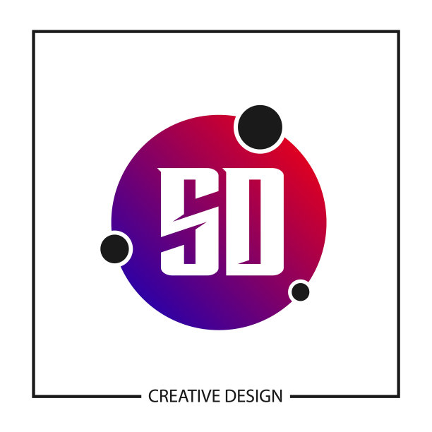 首字母sd标志模板设计图片下载