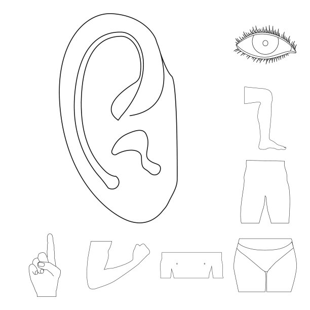 人和部分标志集图片下载