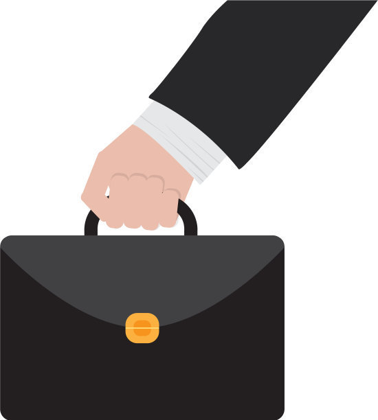 手里拿着一个手提箱图标图片下载