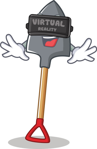 用虚拟现实人物卡通铲铲图片下载