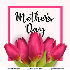 母亲节贺卡模板图片下载