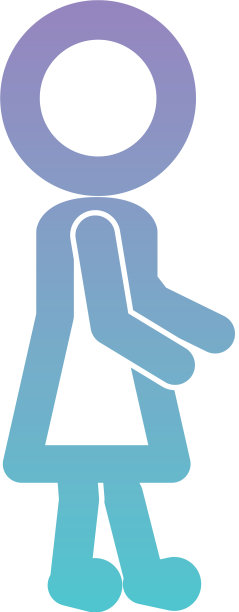 小女孩形象剪影图片下载