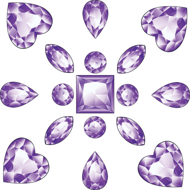 闪亮的紫色的紫水晶图片下载