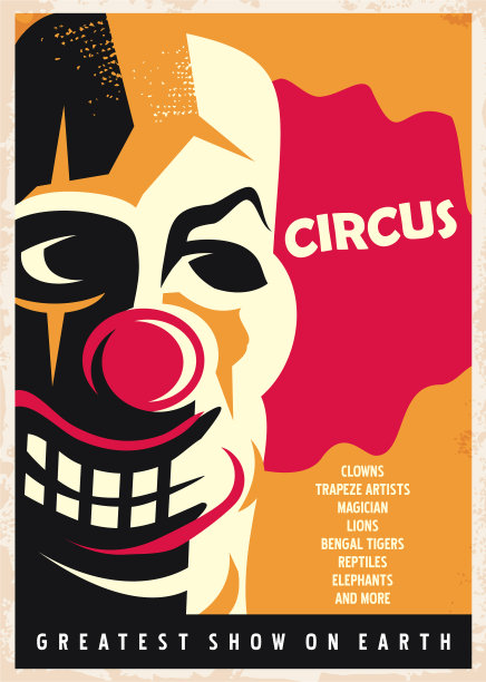 马戏团海报设计模板图片下载