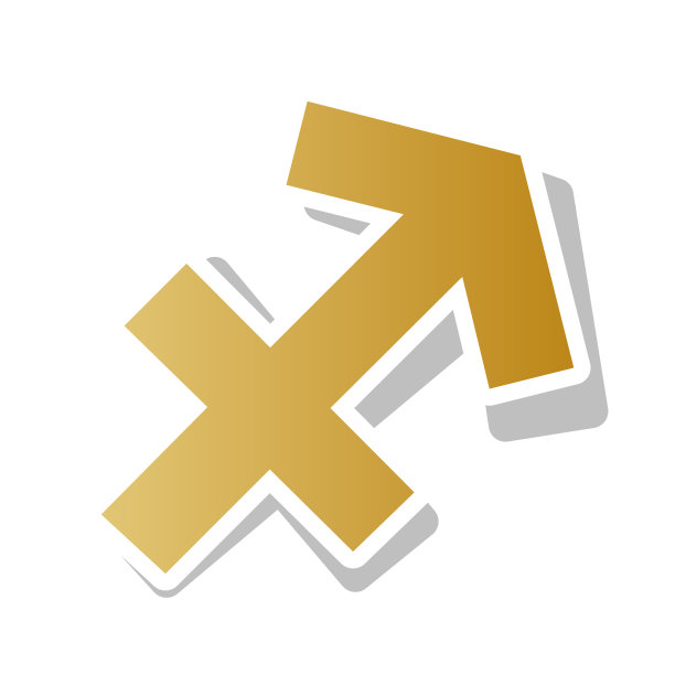 金色射手座标志图片下载