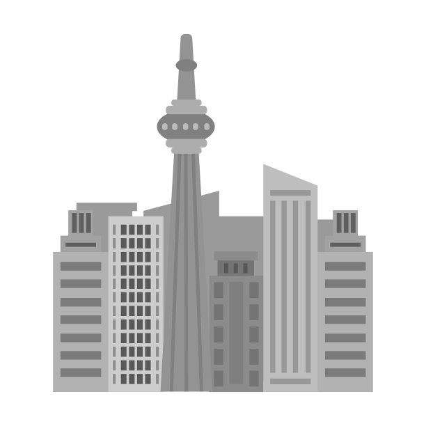 加拿大摩天大楼加拿大单一图标图片下载