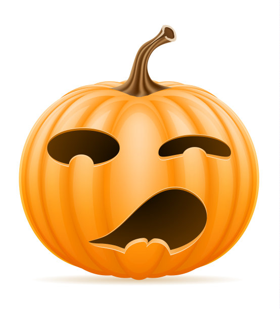 可怕的南瓜万圣节股票图片下载
