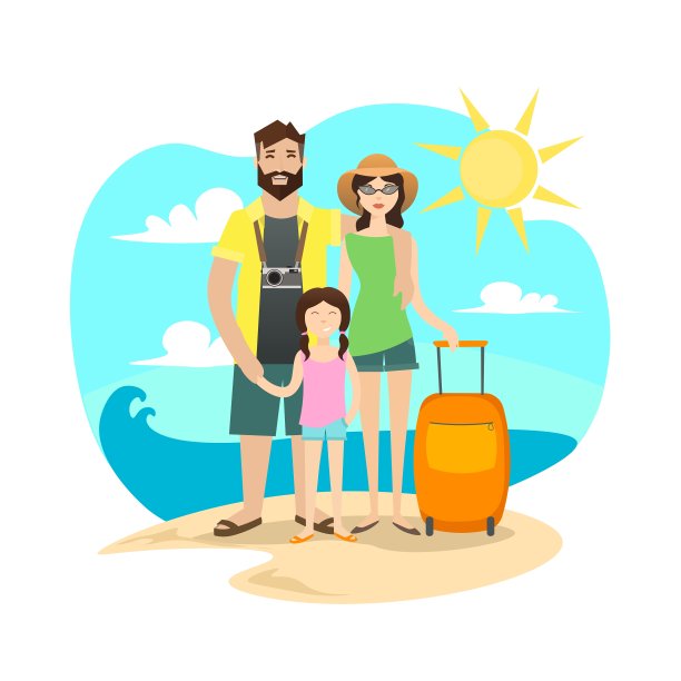 幸福的家庭旅行图片下载