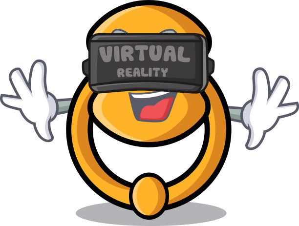 虚拟现实优雅时尚门环图片下载