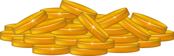 一堆硬币图片下载