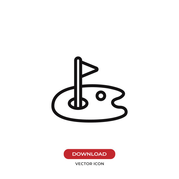 高尔夫球图标图片下载