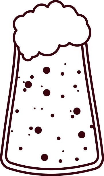 独立啤酒杯设计图片下载