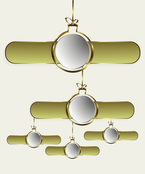 金色的圣诞球图片下载