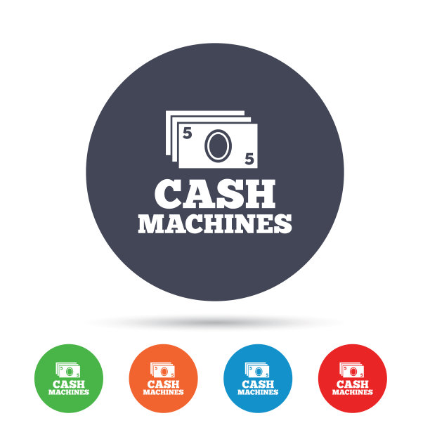 提款机标志图标纸币符号图片下载