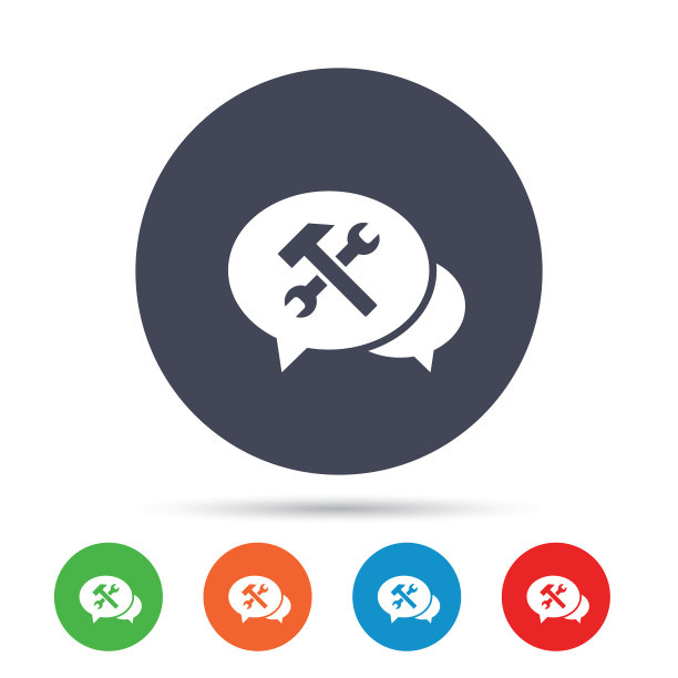 语音气泡修复工具图标服务符号图片下载