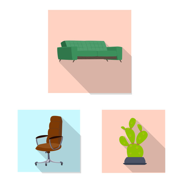 设计家具及工作标志套图片下载