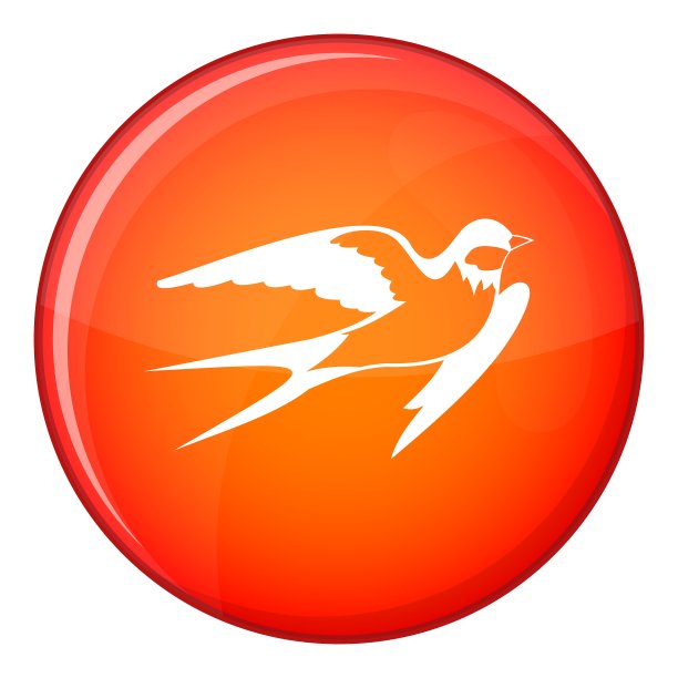 谷仓燕子图标扁平化风格图片下载