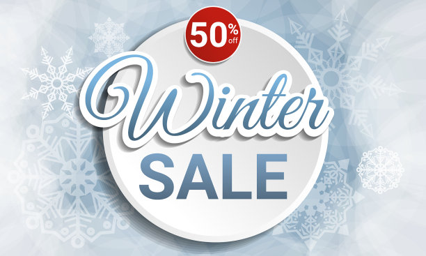 最后冬季销售概念横幅卡通风格图片下载