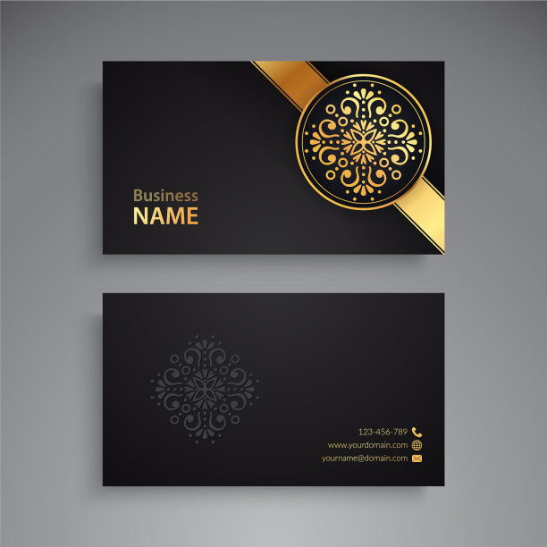 名片复古装饰元素图片下载