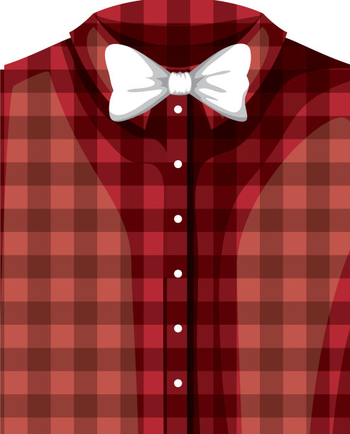 优雅的衬衫折叠与领结图片下载